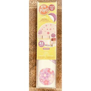 Wall Pops Wall Art Stripe Decor Peel & Stick DOTS 4-13x13 Pgs 42pc Pink & Purple